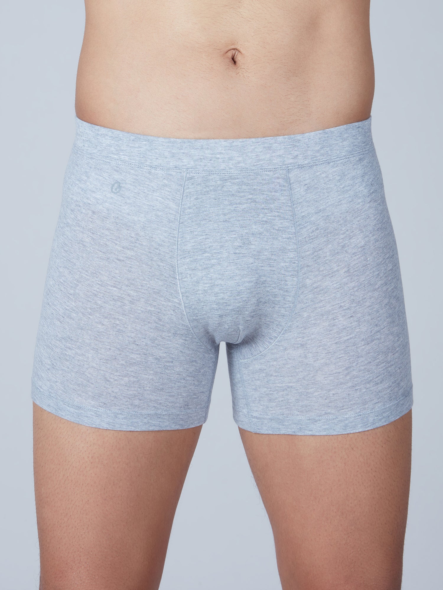 Ultra-Soft Tencel Inner Elastic Trunk - Grey Melange