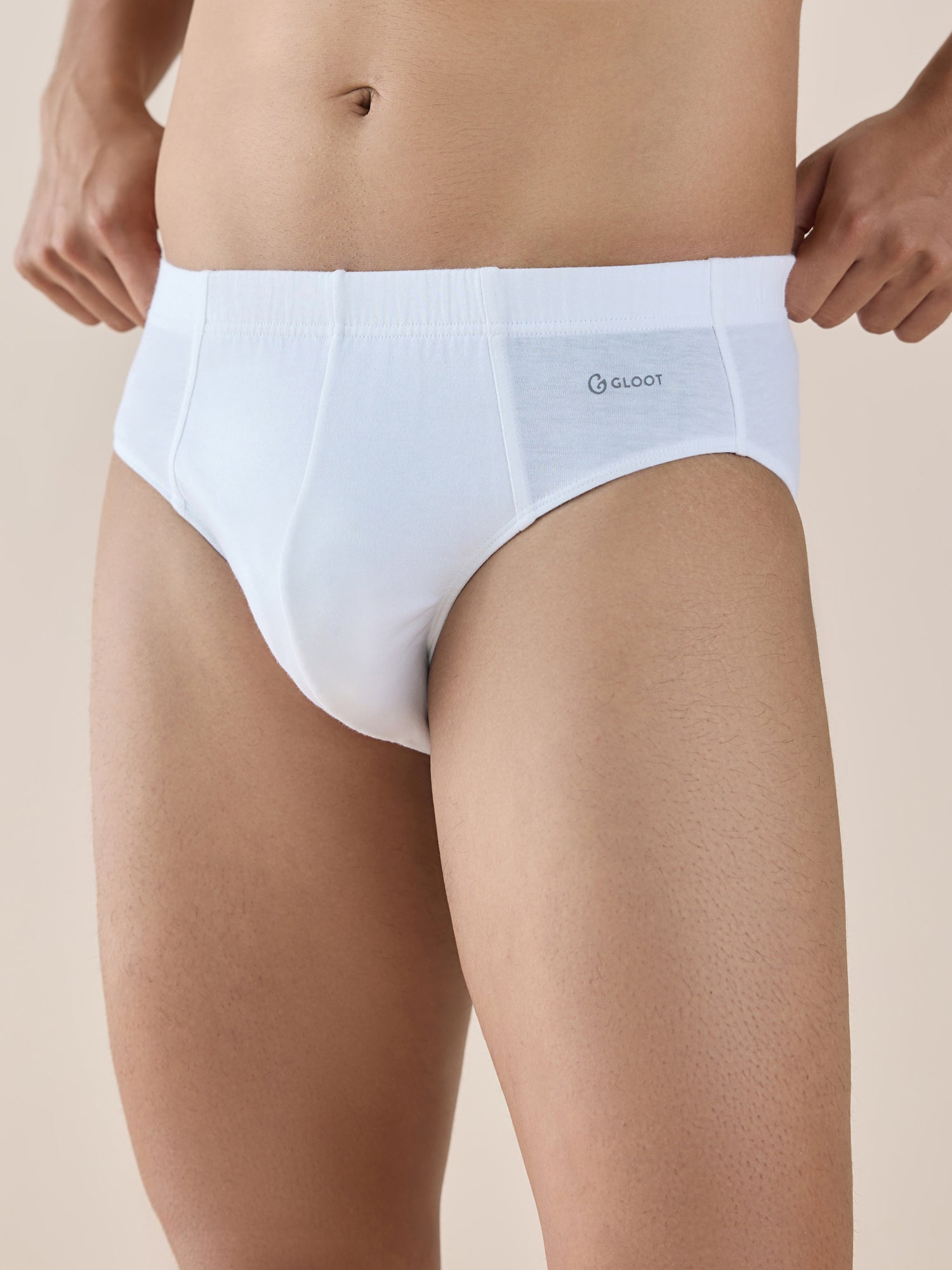 Butter Blend Cotton Brief with covered elastic and Anti Odour- Pack of –  Gloot