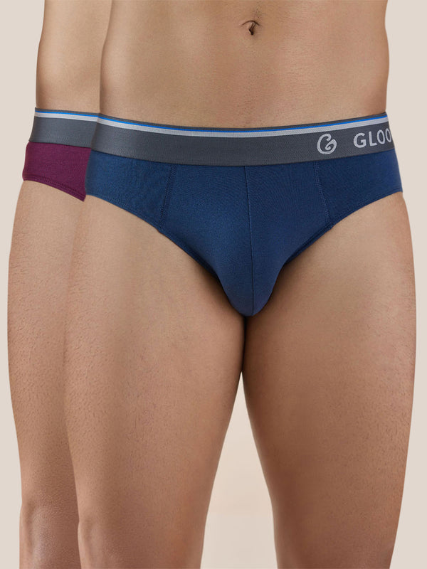 Butter Blend Classic Brief with No-Itch Elastic and Anti Odour- Pack of 2