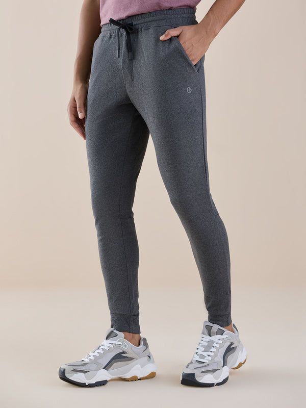 Anti Stain & Anti Odor Joggers with SAC Tech & Smart Pocket - Charcoal Melange