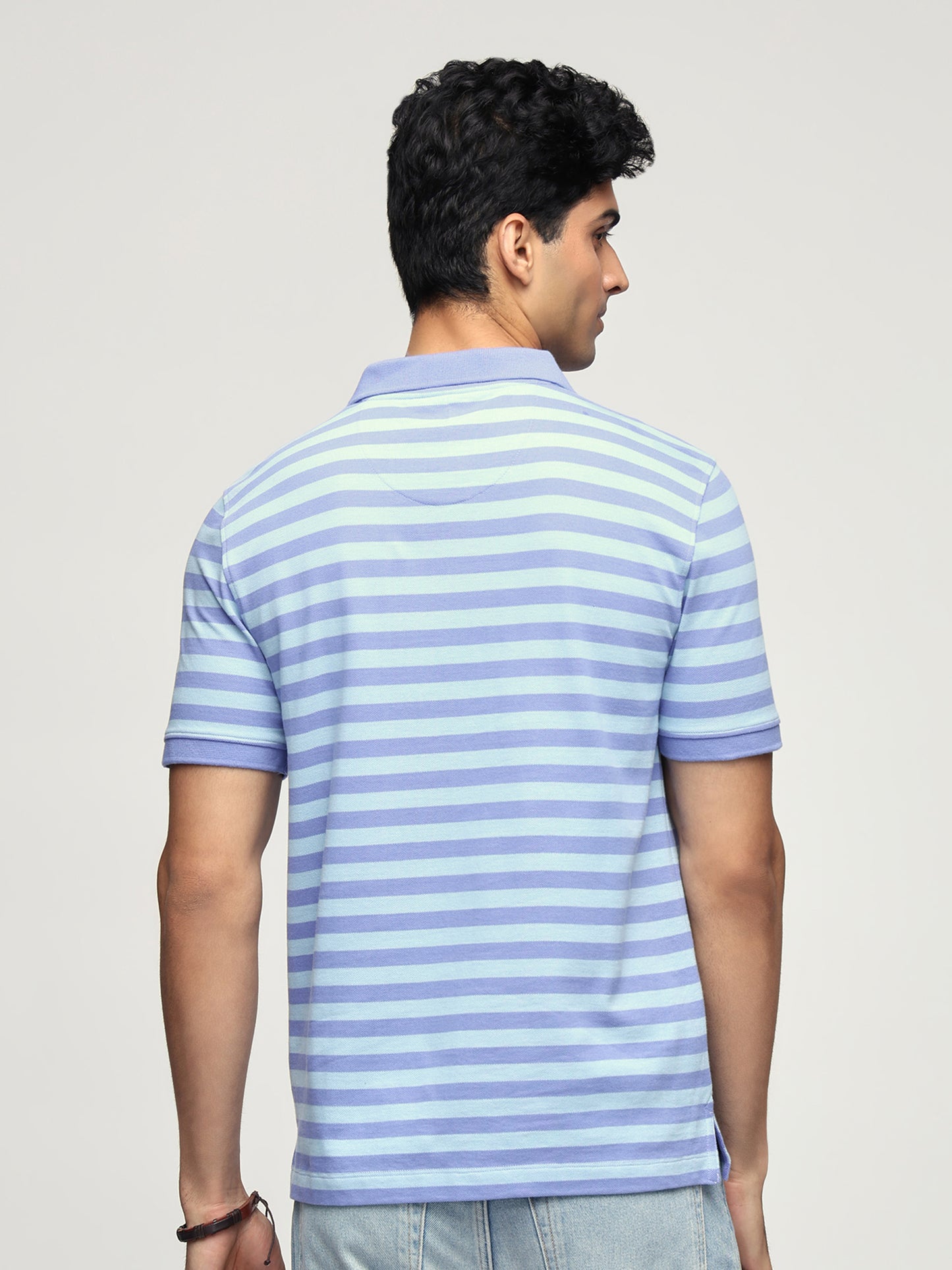 Gloot Yarn Dyed Polo Blue