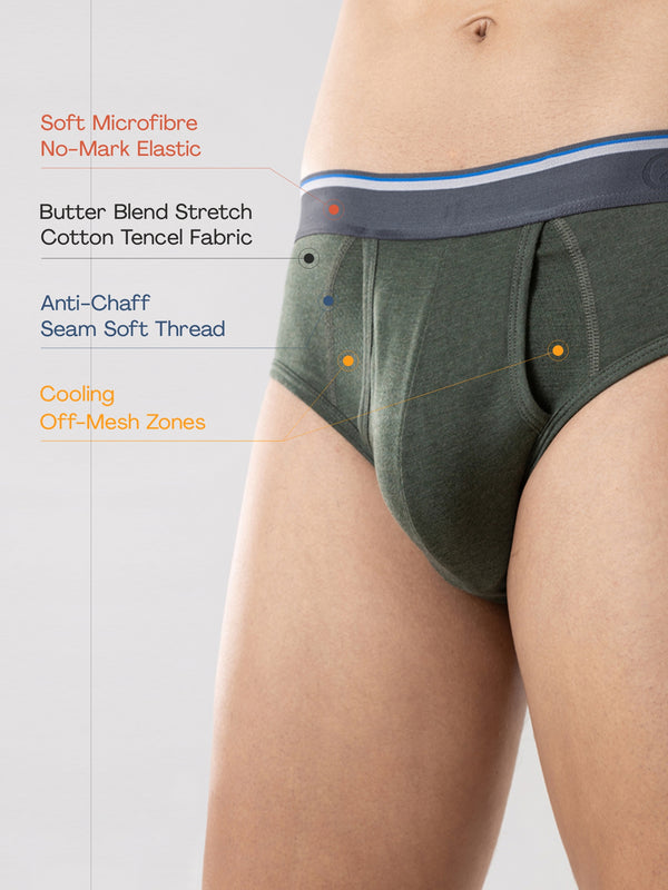 Buy GLOOT Underwear Anti Odor Cotton Tencel Cooling Brief -GLI001-Pink  Online