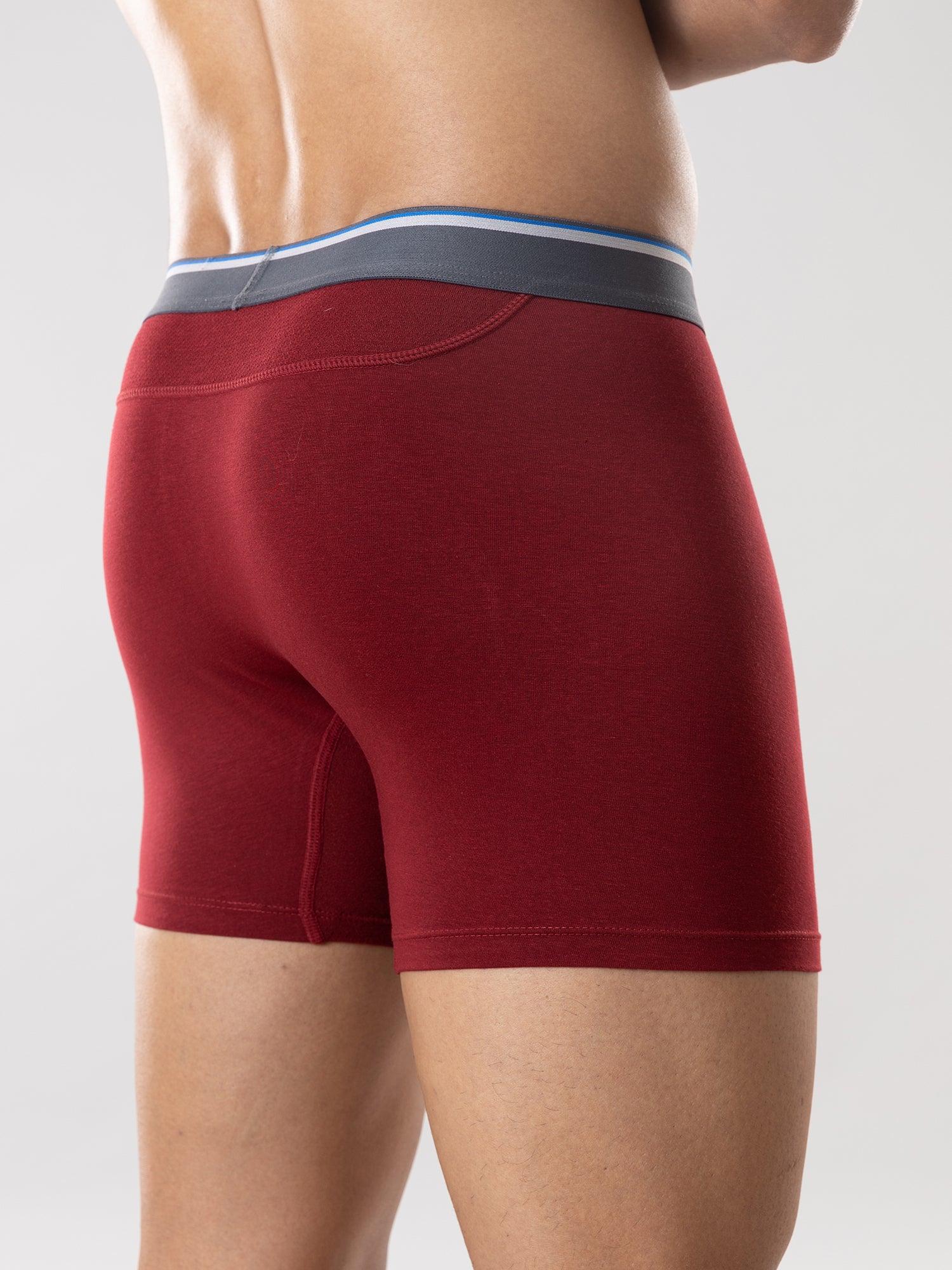 Anti Odor Cotton Tencel Cooling Boxer Brief Biking Red Gloot