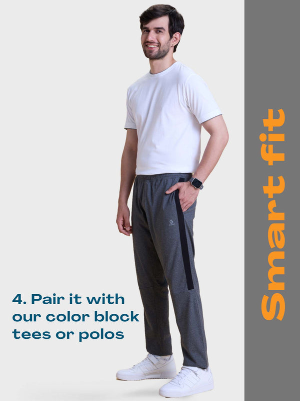 Color Block Regular Fit Track pant