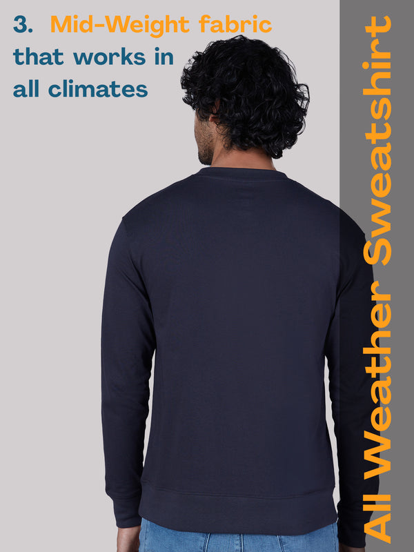 Classic Cotton All-Weather Sweatshirt – Graphite