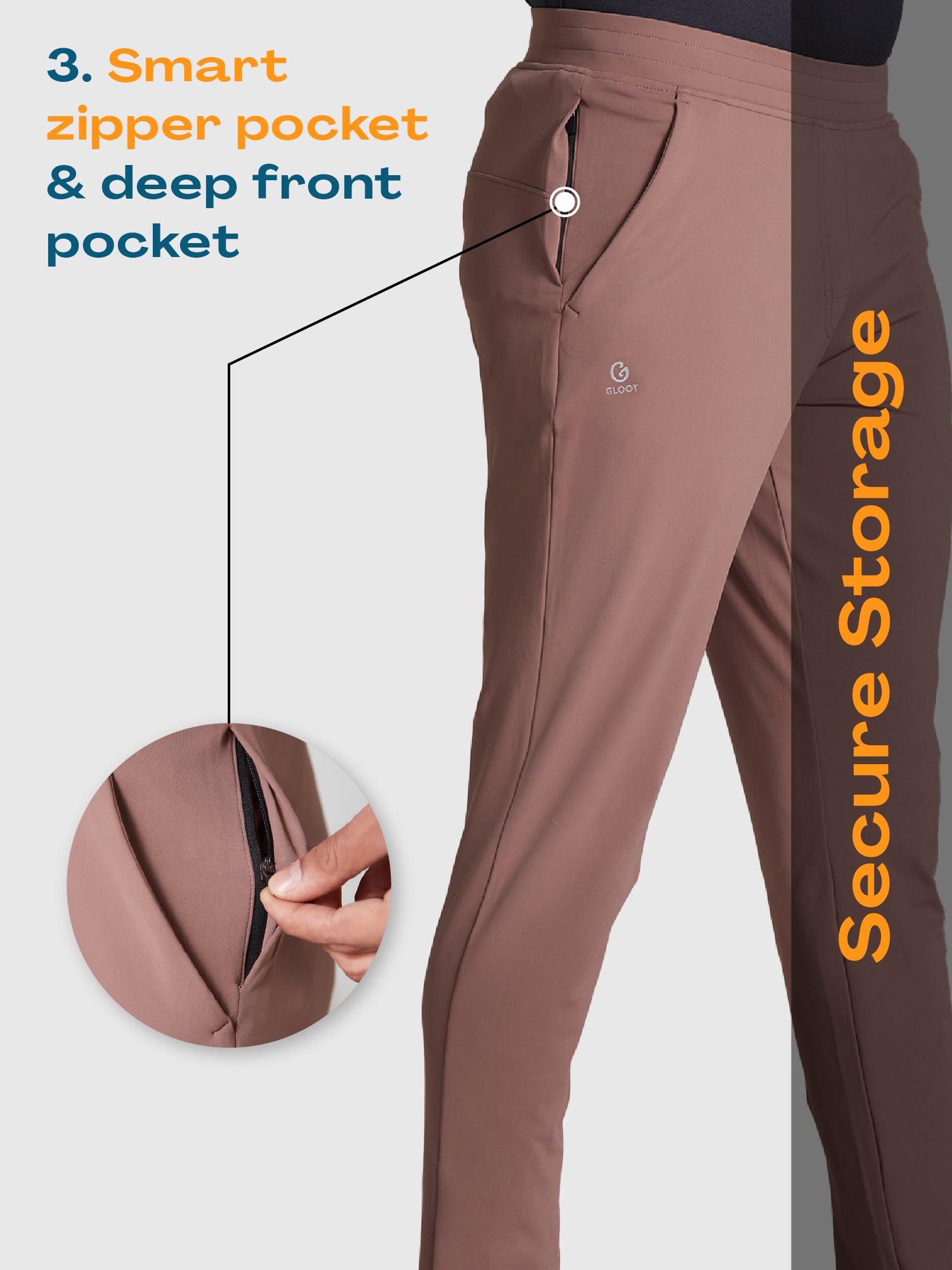 Anine Bing brown stretch pants with cut  WearForever